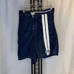 Vintage Hyperlite Swim Board Shorts with White Stripe